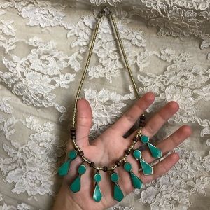 Gorgeous vintage turquoise& silver Afghan necklace